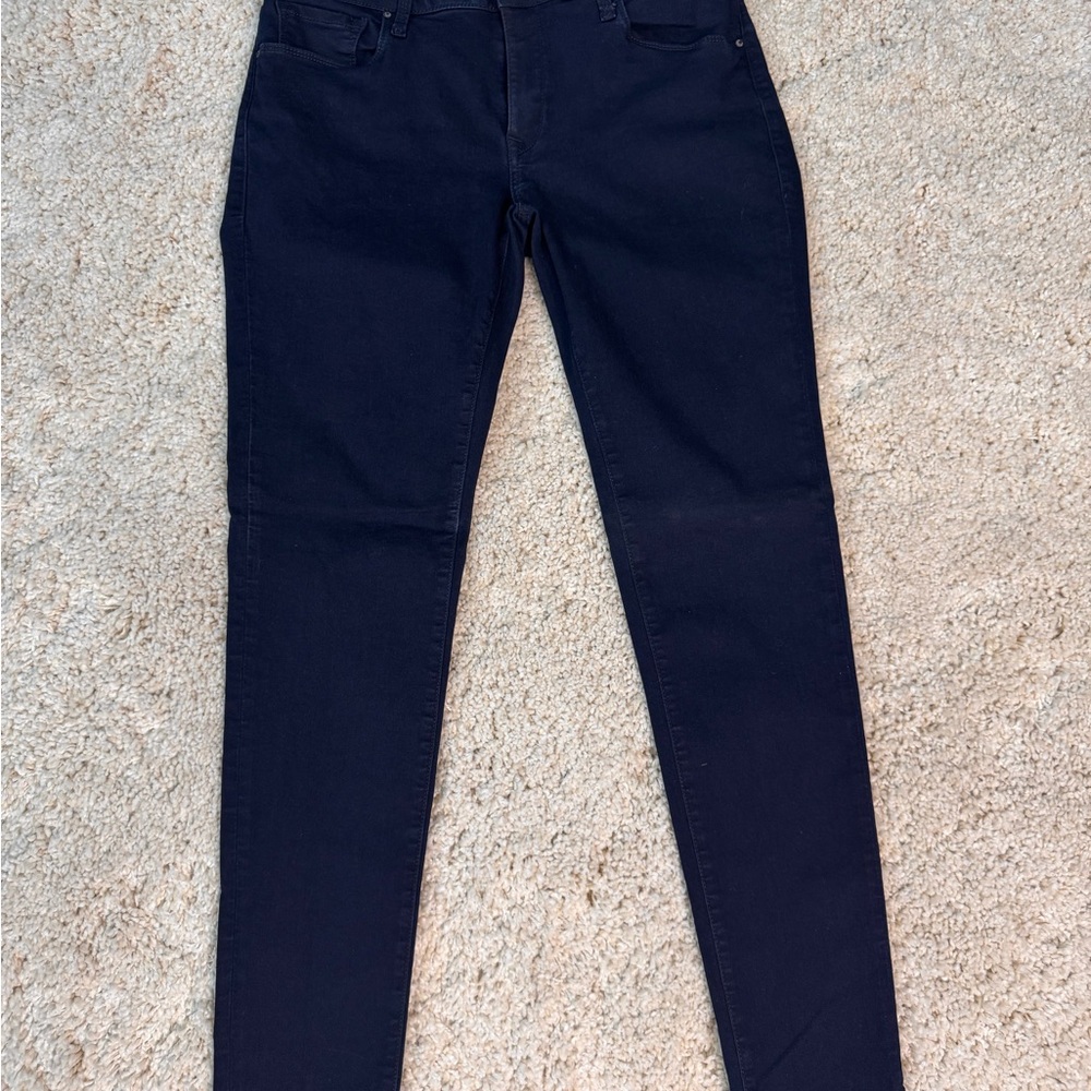 Mavi Alexa Mid-Rise Skinny Jeans in Deep Blue